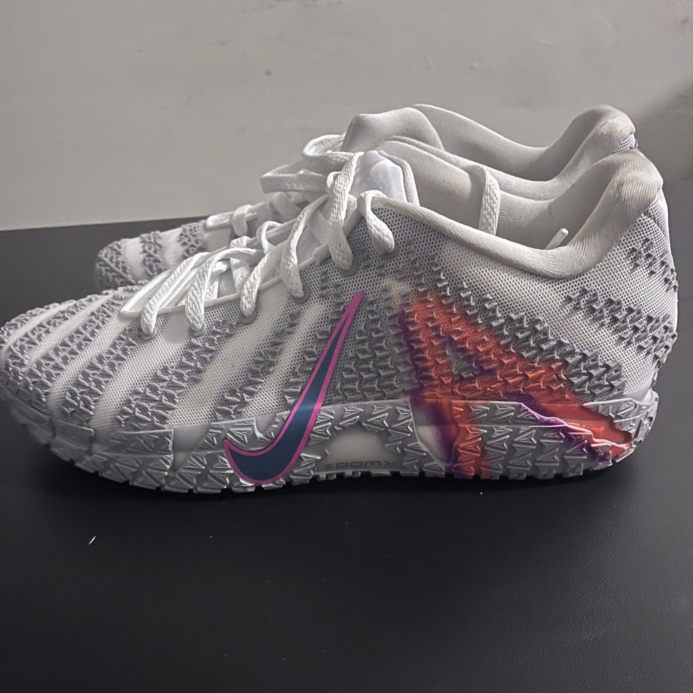 Nike White and Pink Men's Sneakers